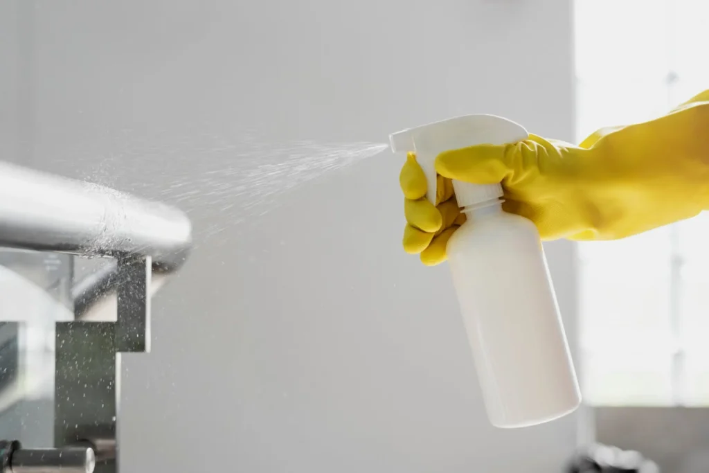 spraying
